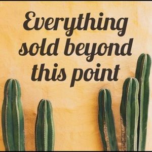 Everything beyond this point is sold